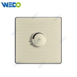 C90 Wenzhou Factory New Design Acrylic Home Lighting Electrical Wall Switches PC Material Cover with IEC Report SASO Fan Speed Light Dimmer