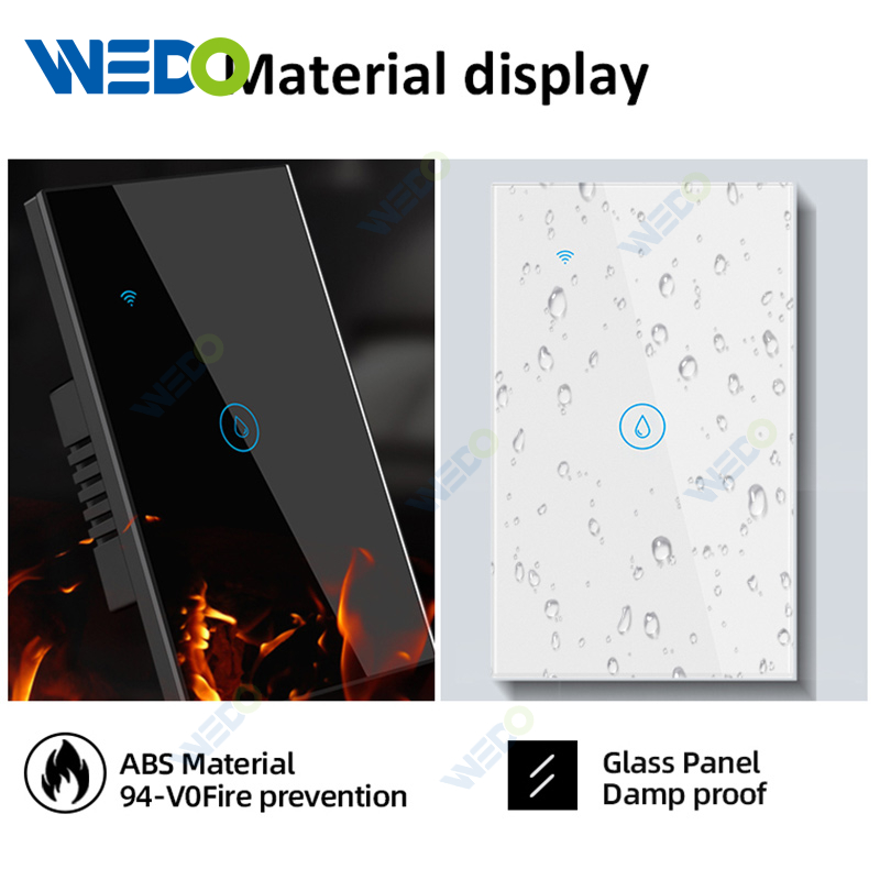 Zigbee Water Heater 20A Support Tuya Damp Prood Bluetooth Wifi Smart Touch Switch