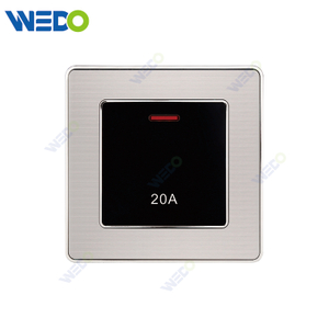C35 Manufacturer Price EU/UK Standard Electrical Wall Sockets And Switches Plates 20A SWITCH WITH NEON BIG BUTTON Power Wall Switch And Socket 