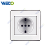 C73 EUROPEAN SOCKET Wall Switch Switch Wall Switch Socket Factory Simple Atmosphere Made In China 4 Gang 4 Wire 