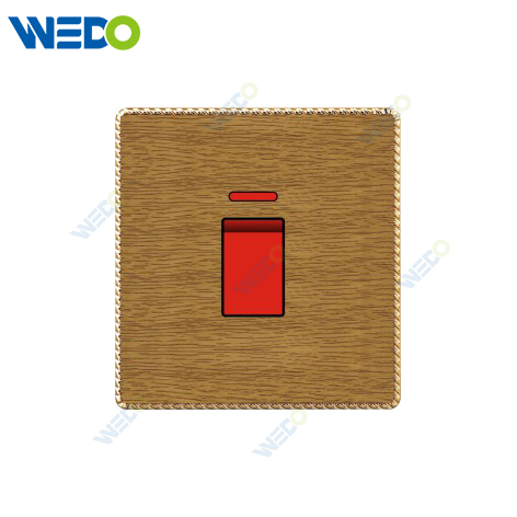 K8 Series Acrylic 20A Switch with LED Light Ring 250V Light Electric Wall Switch Socket Home Switches Twist Pattern