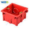 5 Different Colors Plastic Concealed 86 Type White Wall Switch Box
