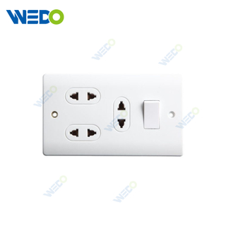 1Gang 6 Pin 16A Electrical Home Wall Switched Socket 