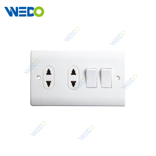2 Gang + 2 Gang 2 Pin Pin 16A Wall Switched Socket 