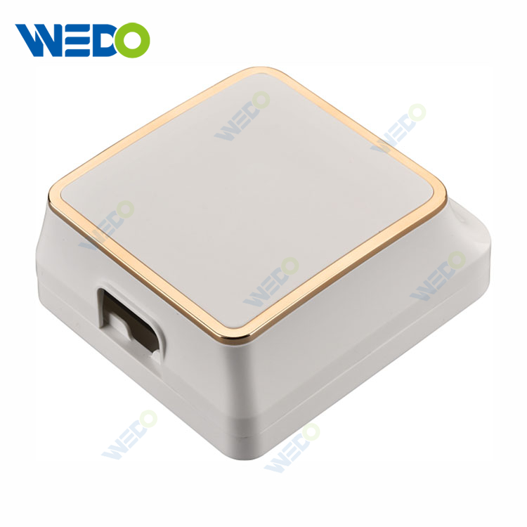 Wenzhou Manufacture Rose Brushed Gold Color Waterproof Box with Chromed Gold Ring DY Style ABS New Material