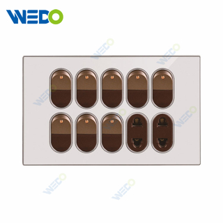 Nepal/ Pakistan Small Button Wall Switch Socket Painting Brush Plate/Acrylic Plate 