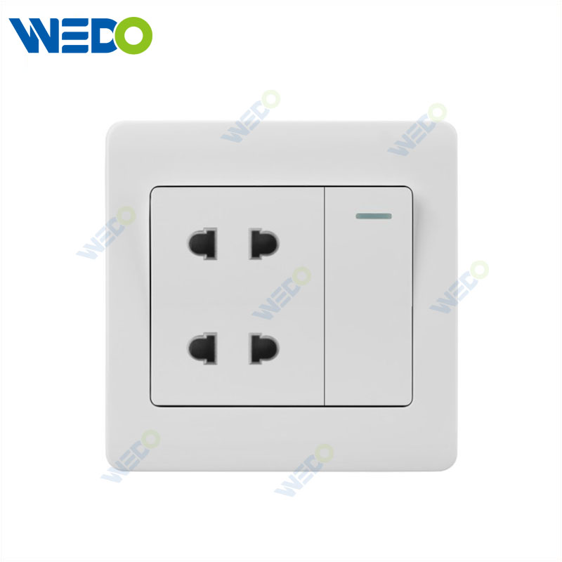 C50 Home Switches 1 G Switch 2 Pin Socket/ 1 G Swith And 2 G 2 Pin Socket White/gold/silver/brush Gold/wood/brush Silver