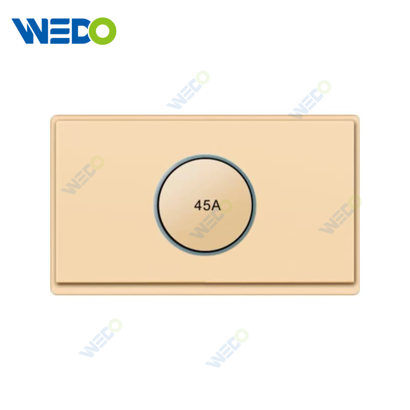 New Design PC 45A Reset Wall Switch Socket 86*86 mm For Home