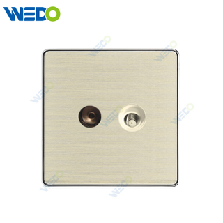 C90 Wenzhou Factory New Design Acrylic Home Lighting Electrical Wall Switches PC Material Cover with IEC Report SASO Satellite/satellite +TEL/satellite +COMPUTER/satellite +TV