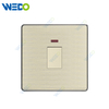 C90 Wenzhou Factory New Design Acrylic Home Lighting Electrical Wall Switches PC Material Cover with IEC Report SASO 20A