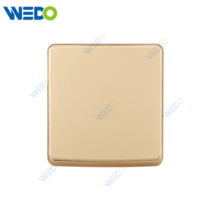 S1 Series Blank Plate 86*86 Light Electric Wall Switch Socket PC Material with Chrome Frame Home Switches