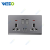 ULTRA THIN A4 Series 3Gang 2Way Switch 16A 220V Different Color Different Style Fashion Design Wall Switch 