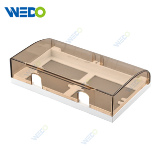 86 Double Size GN Style Transparent/white/gold PS/ABS Material Waterproof Box