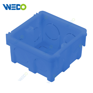 Hot Selling Plastic Concealed 86 Type Blue Wall Switch Box