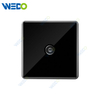S7 Series TV / Double TV 250V Light Electric Wall Switch Socket Tempered Glass Material with Chrome Frame Modern Sockets