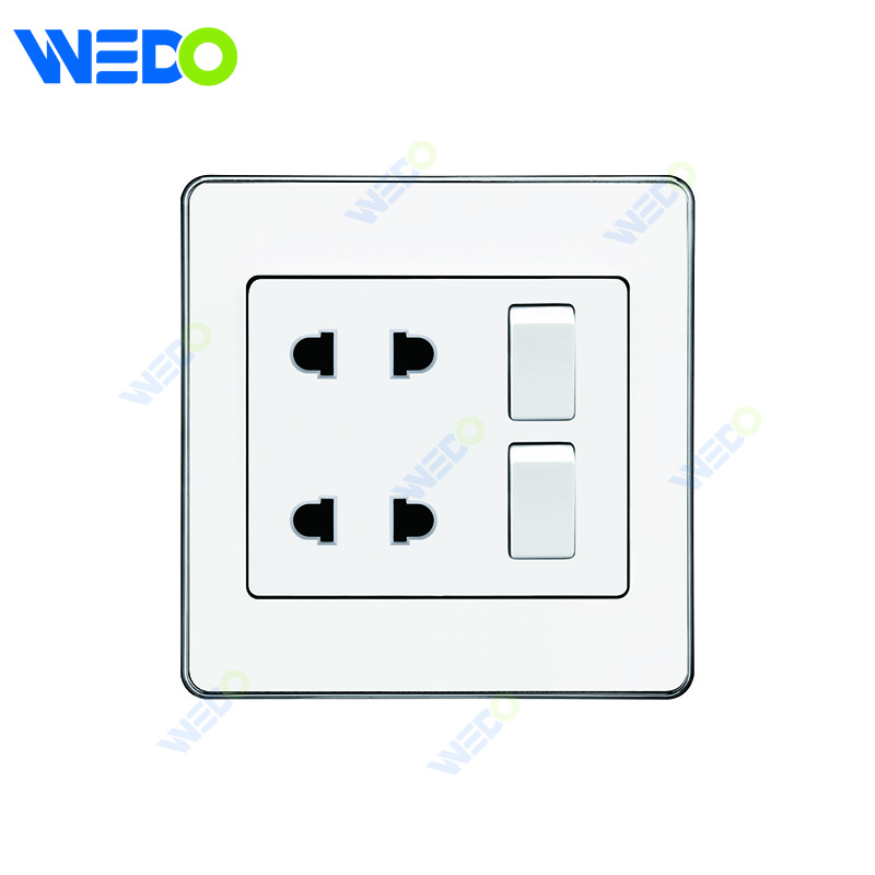 C73 2G SWITCH 2PIN SOCKET/2G SWITCH 4PIN SOCKET Wall Switch Switch Wall Switch Socket Factory Simple Atmosphere Made In China 4 Gang 4 Wire 