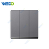 ULTRA THIN A4 Series 3Gang 2Way Switch 16A 220V Different Color Different Style Fashion Design Wall Switch 