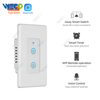 2 Gang 8 Gang US Standard Tuya Smart App Remote Operation Wifi Touch Switch with Cover